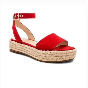 Vince Camuto Red Espadrille Sandals size 6.5